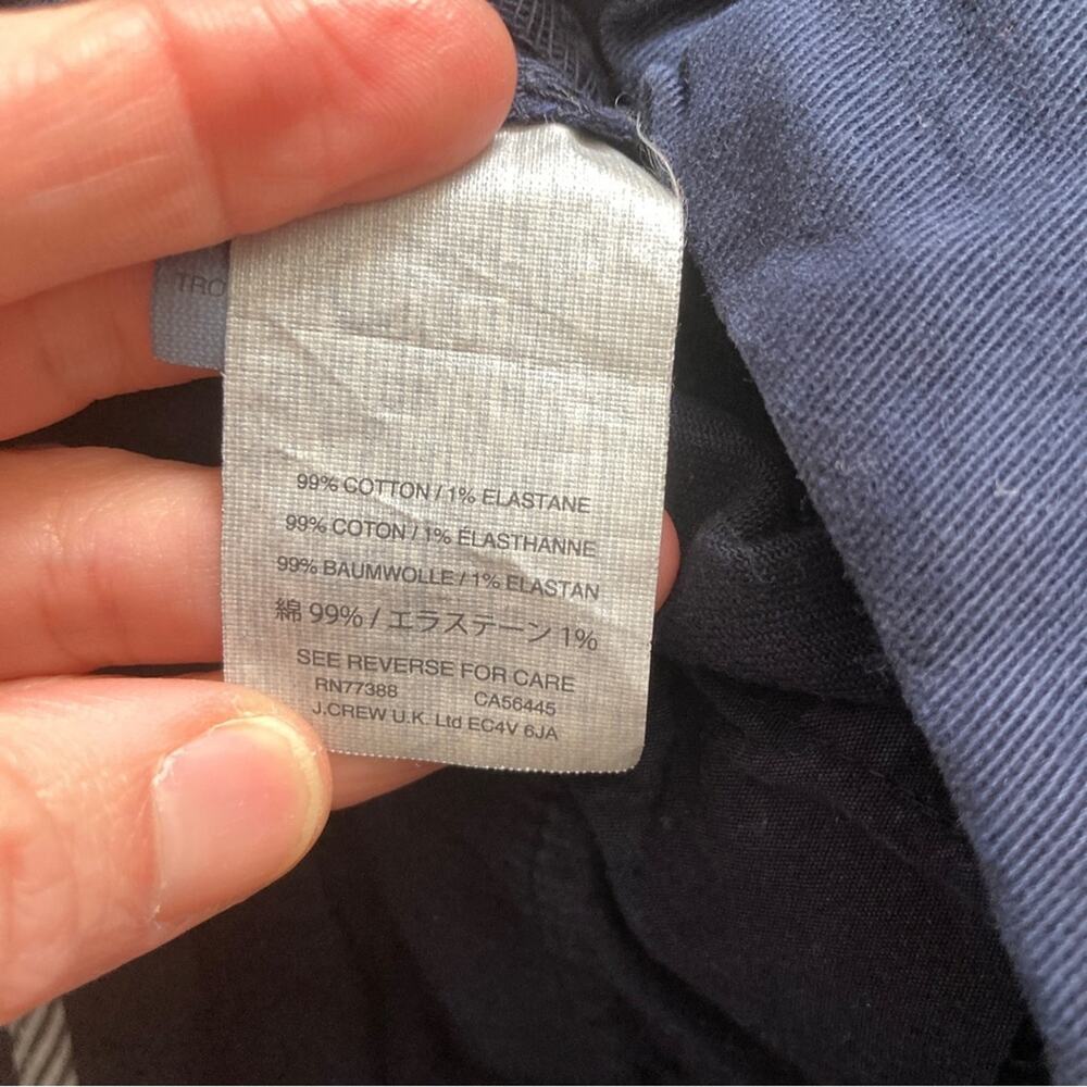 J.Crew Stretch Chino Pant Navy Size 0 - Picture 7 of 10